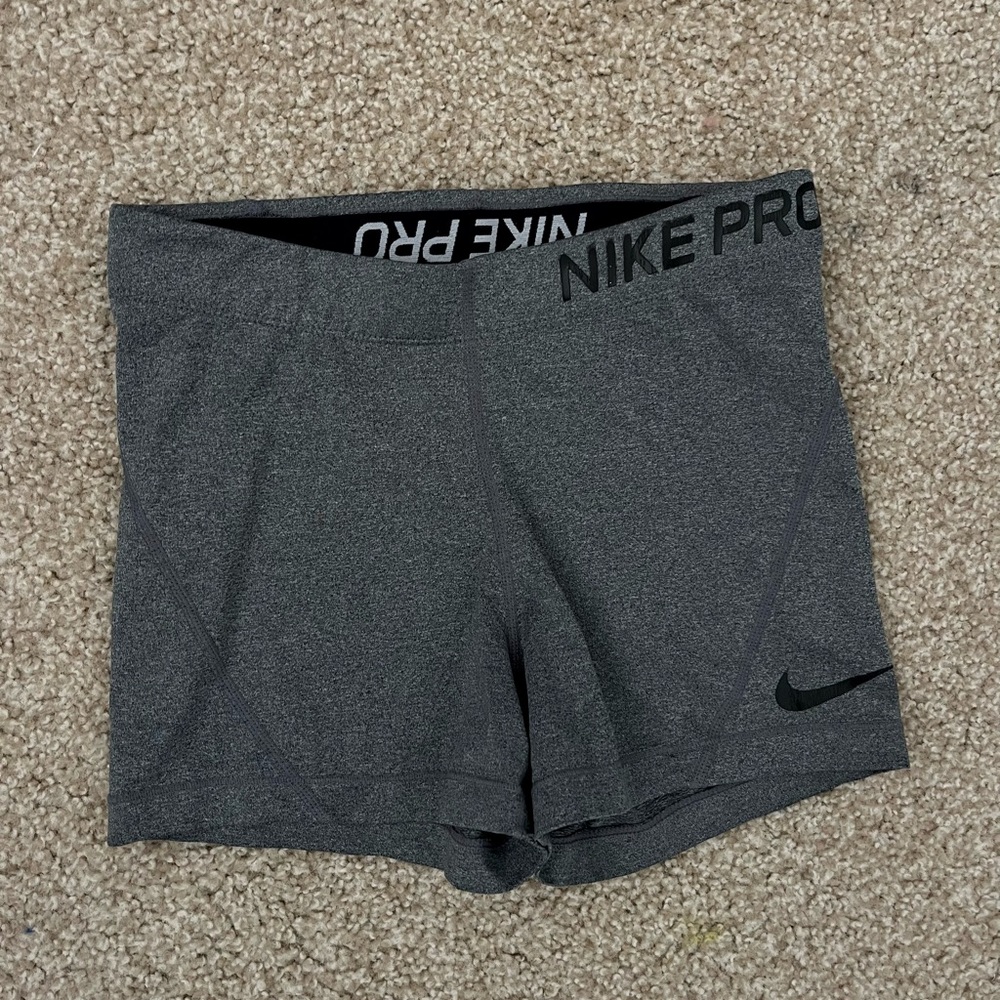Nike Pro Women's Dark Gray Athletic Shorts